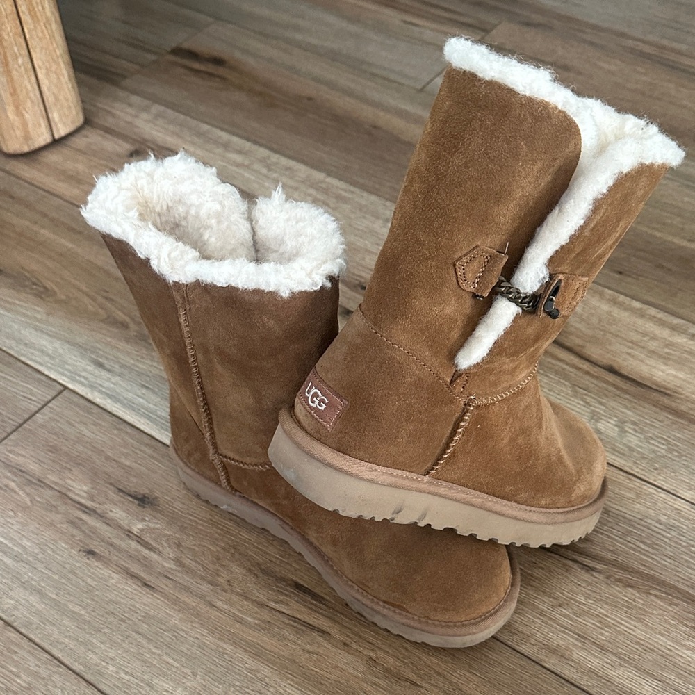 UGG Tan Shearling Lined Boots